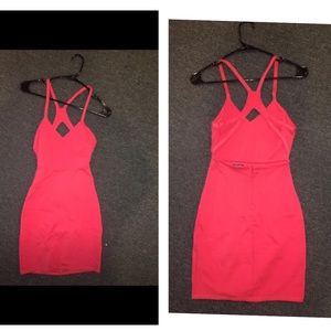 Pink mini dress